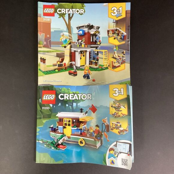Lego Creator Manuals - 31081 Modular Skate House & 31093 Riverside Houseboat - Picture 1 of 8
